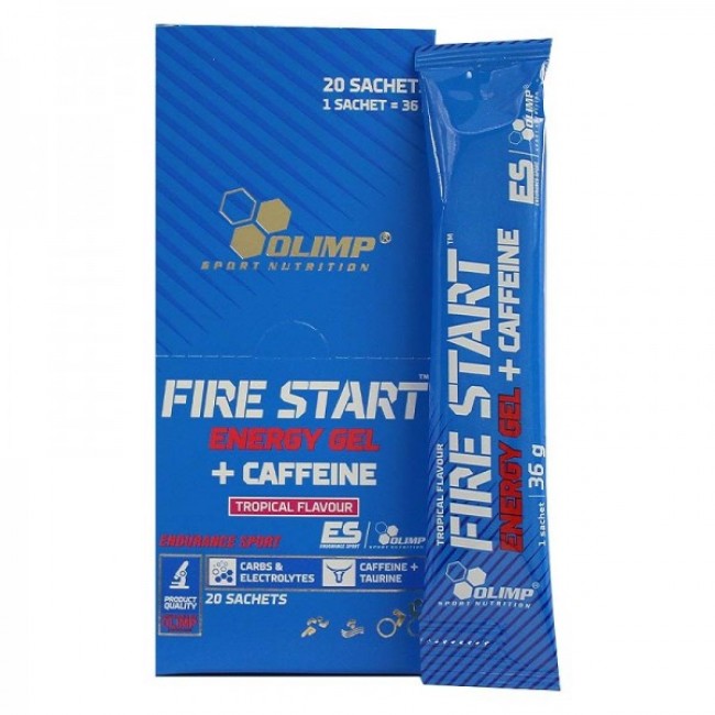 OLİMP FİRE START ENERGY GEL + CAFFEİNE(36 GR) - 20 ADET